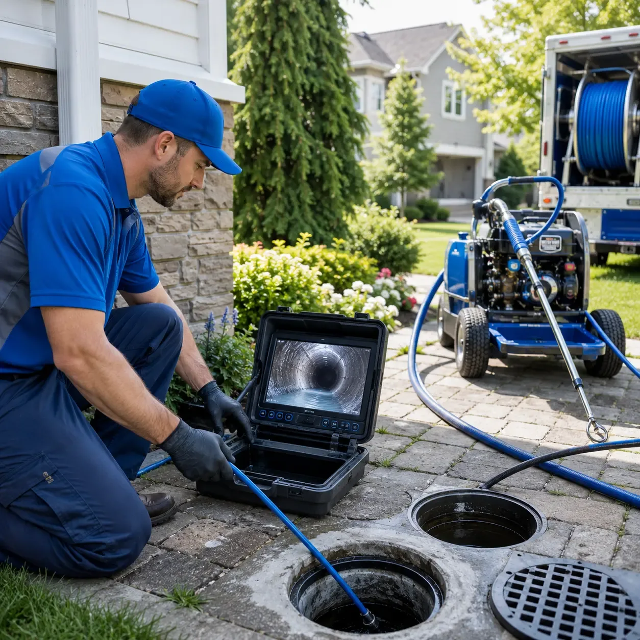 Outdoor drain cleaning professionals serving Knickerbocker, TX